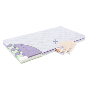 Babymattress Premium in set with fitted sheets jersey beige