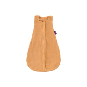 summer sleeping bag made out of cotton muslin in brown