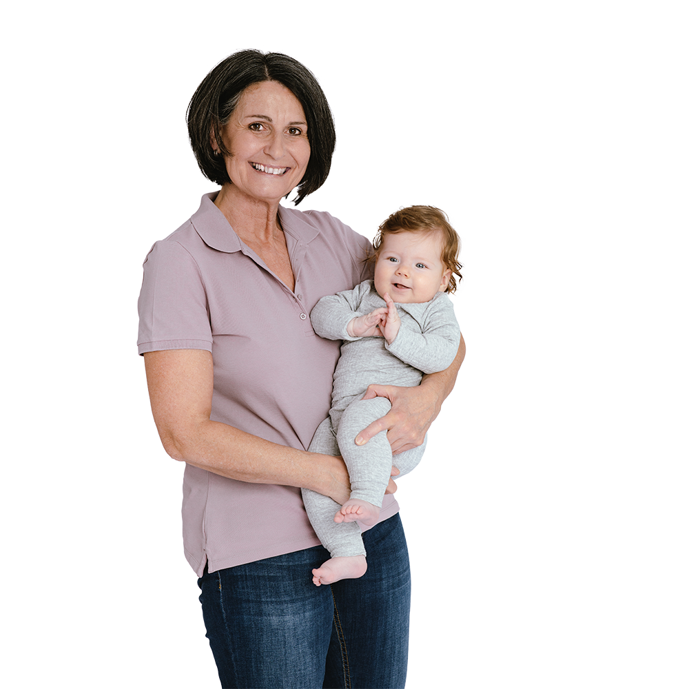 Maria Heinzl avec son bébé