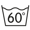 Symbol 60 Grad waschbar