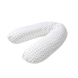 Träumeland nursing pillow elastic white with grey stars