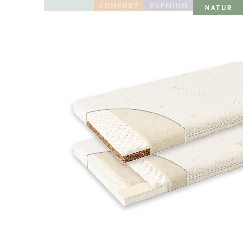 Matelas pour lit à barreaux Nature