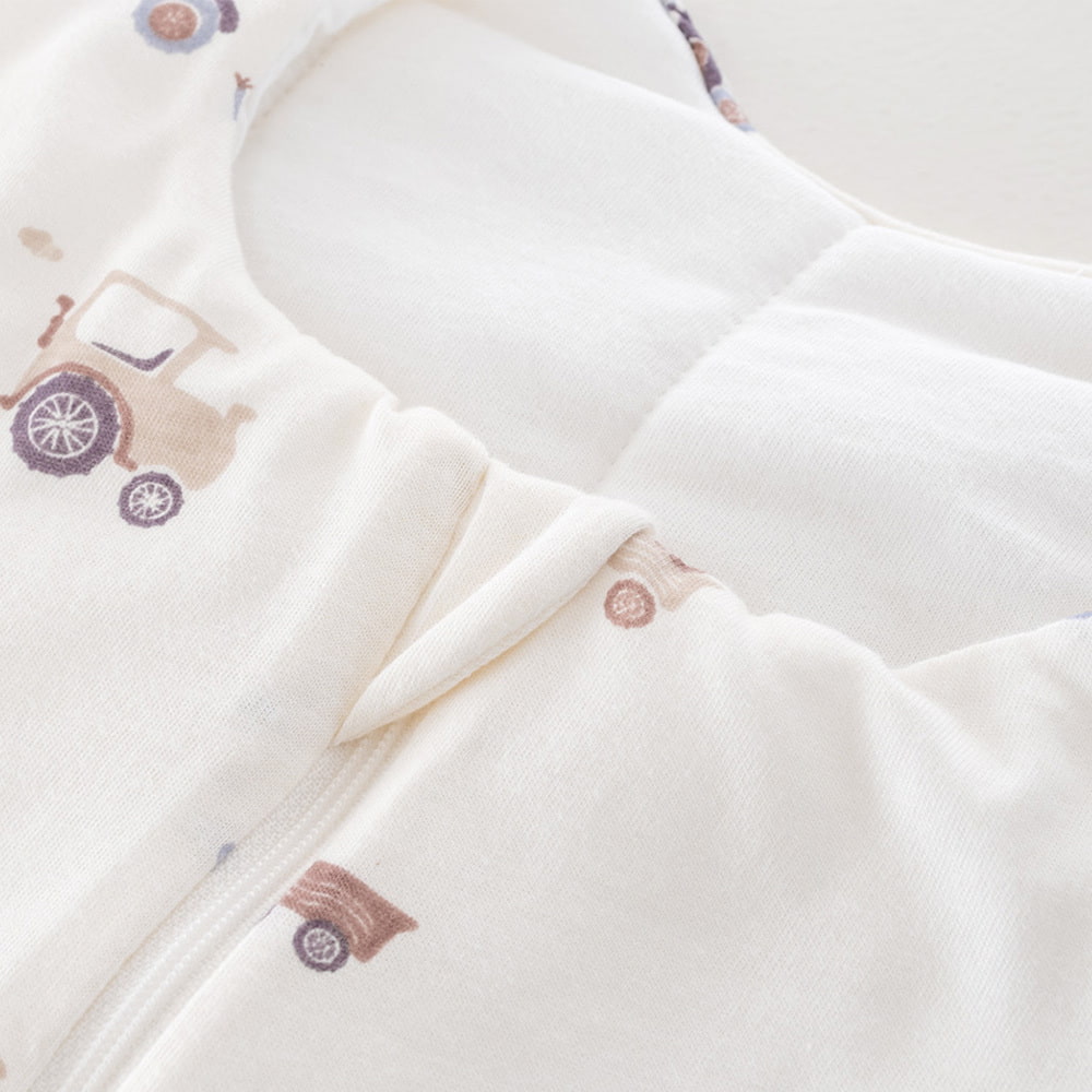 Pijama manta TO GO Granja azul - Detalle protección contra arañazos