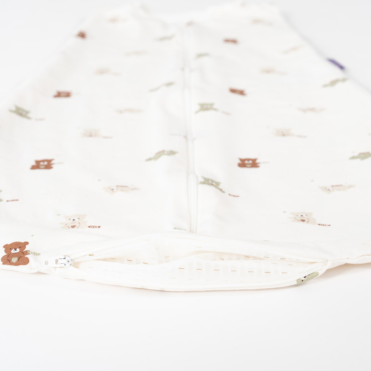 Sommerschlafsack aus Baumwolle im Design Patita Belüftung