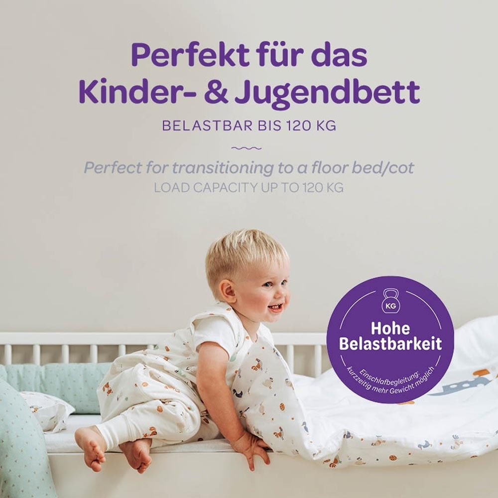 Kindermatratze belastbar bis 120 kg - Lange Nutzung