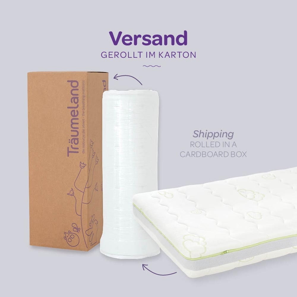 Kindermatratze Versand gerollt
