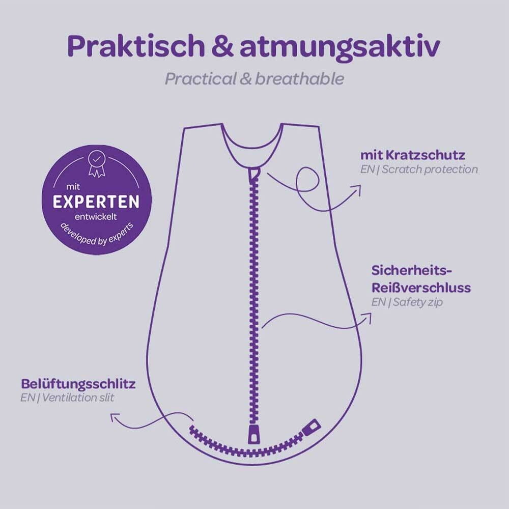 Sommerschlafsack Baby - Skizze mit Vorteile