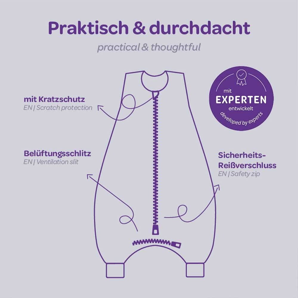 Schlafsack mit Füßen Skizze Vorteile - Träumeland