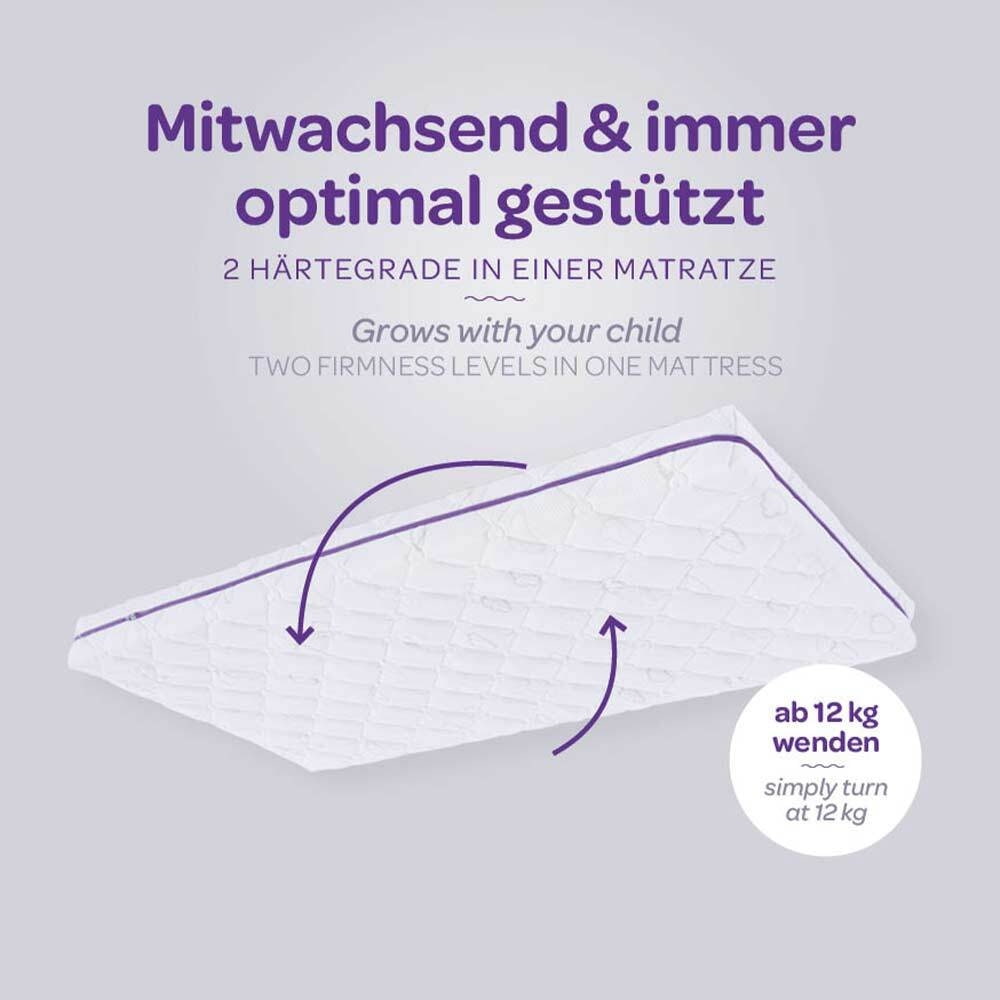 Babymatratze - Wendematratze für optimale Stütze
