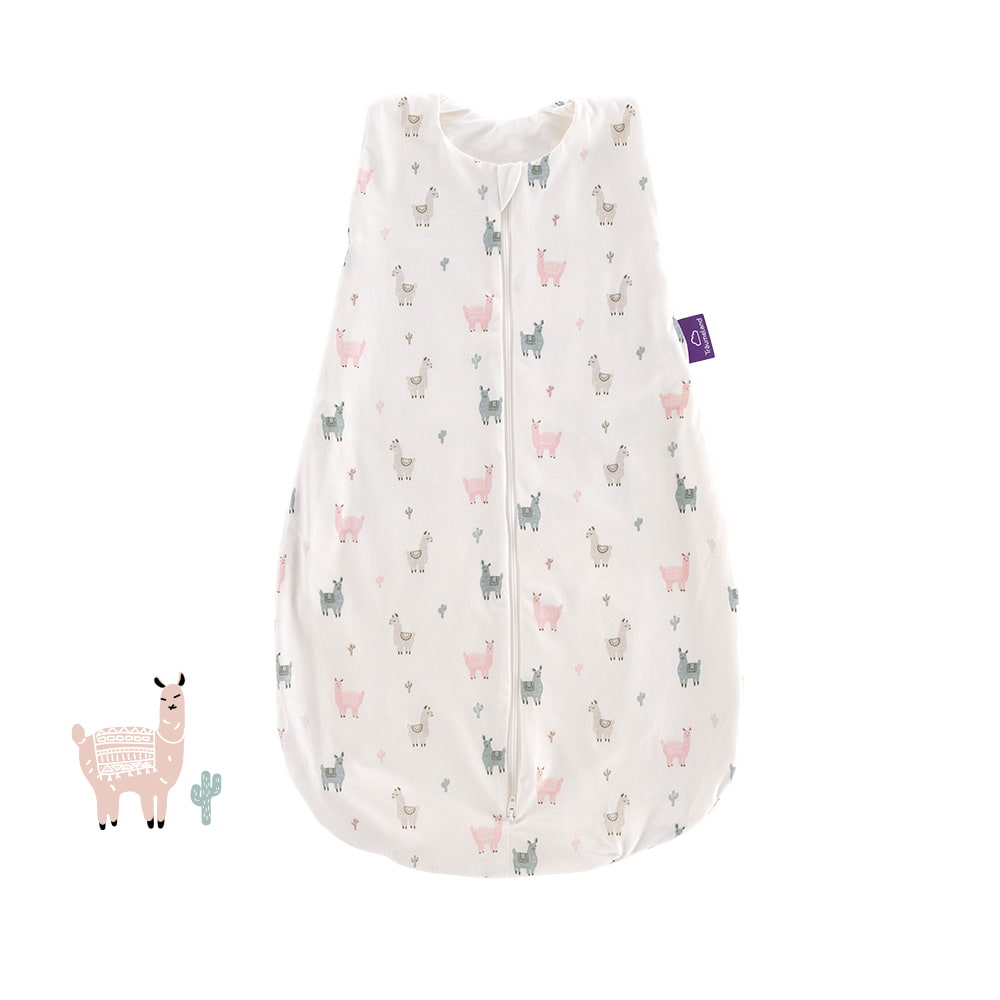 Sommer-Schlafsack Baumwoll-Jersey Lama