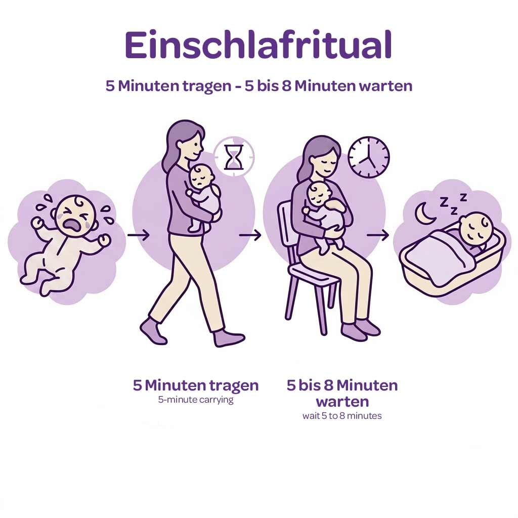 5-8-5 Regel Babyschlaf Einschlafritual Ablauf 5-8-5 Regel