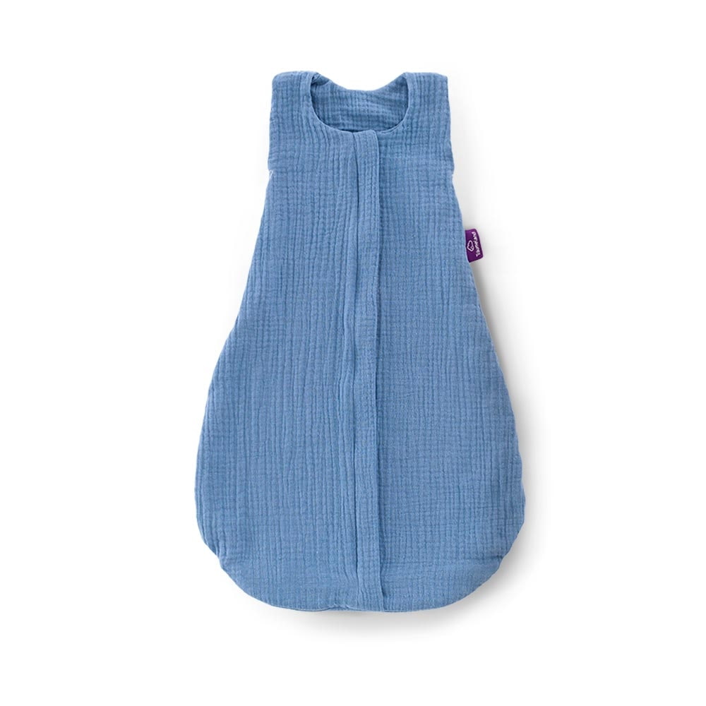 Sommer-Schlafsack Baumwoll-Musselin hellblau