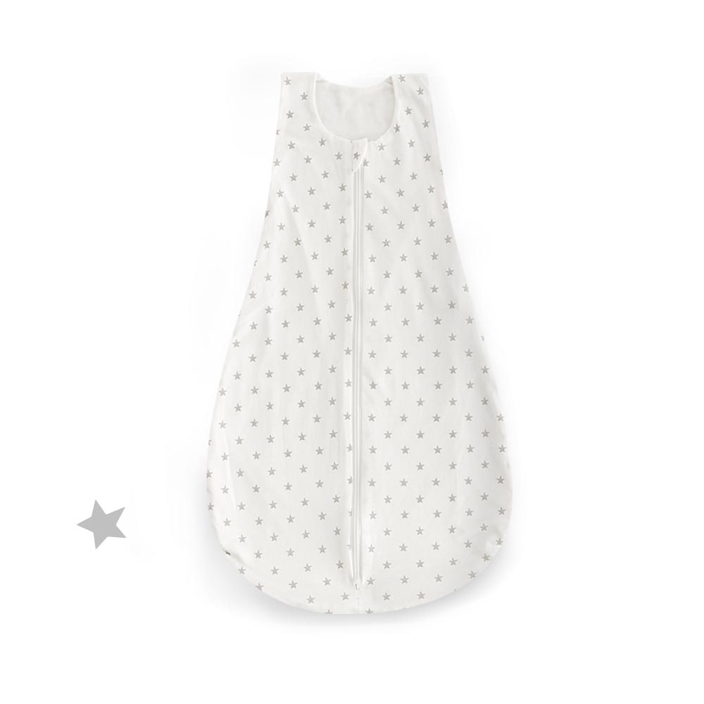 Summer sleeping bag cotton jersey star gray