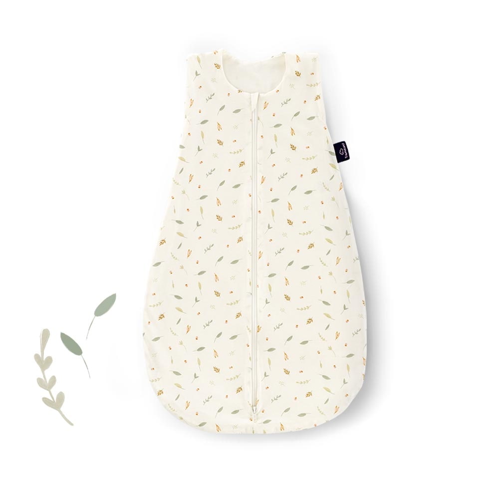 Summer sleeping bag cotton jersey Naturlieb green