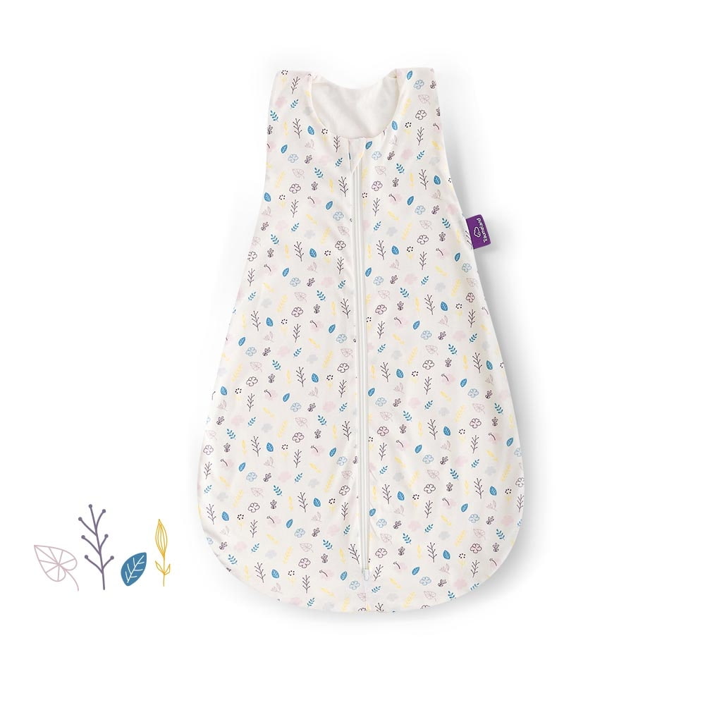 Sommer-Schlafsack Baumwoll-Jersey Blumig
