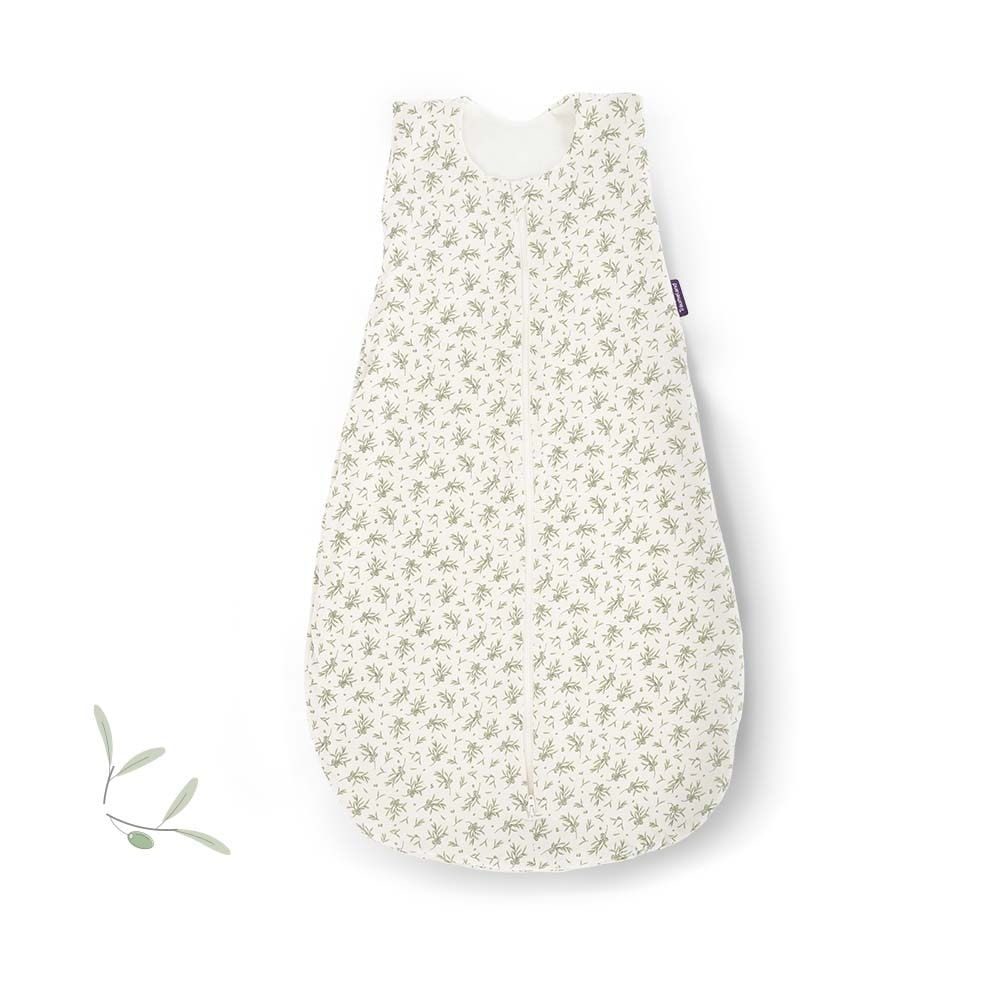 Sommer-Schlafsack Baumwoll-Jersey Olive