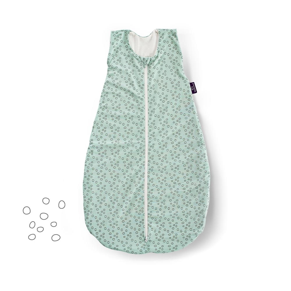 Saco de dormir de verano en TENCEL Círculos menta