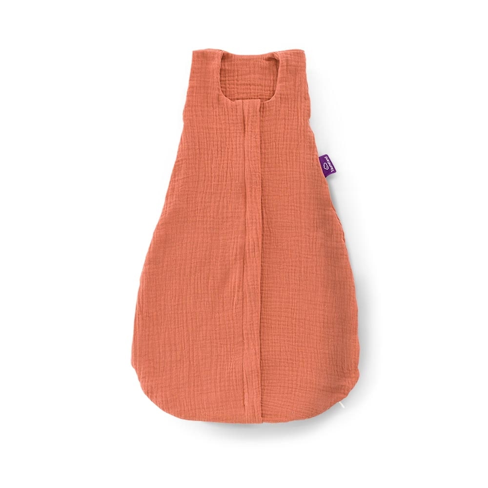 Sommer-Schlafsack Baumwoll-Musselin aprikose