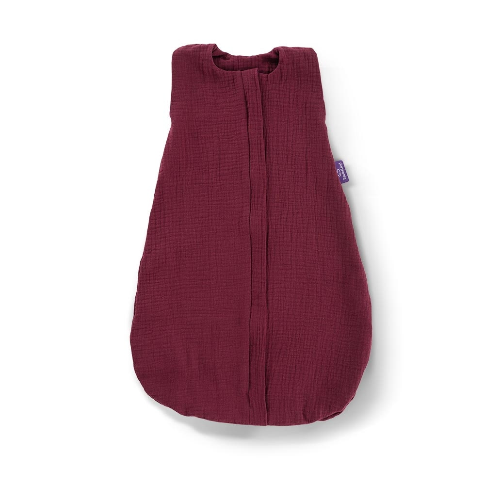 Sommer-Schlafsack Baumwoll-Musselin beerenrot