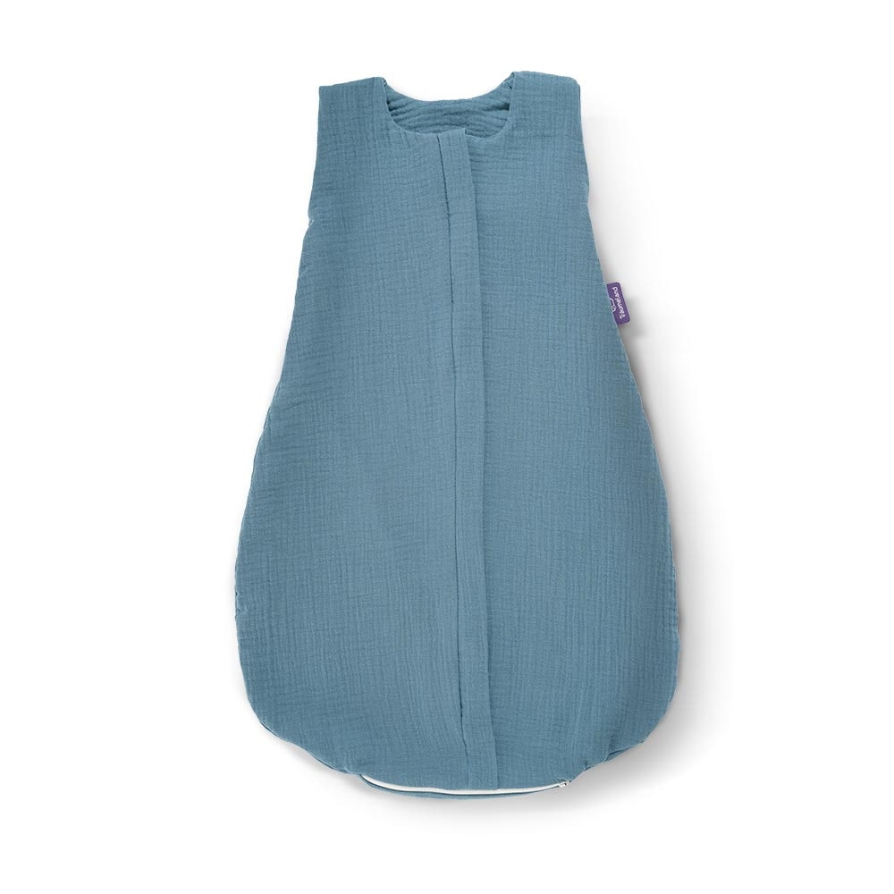Sommer-Schlafsack Baumwoll-Musselin jeansblau
