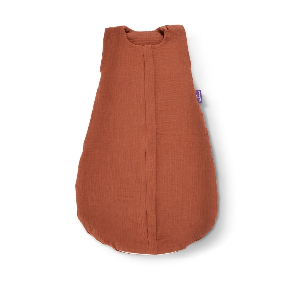 Sommer-Schlafsack Baumwoll-Musselin terrakotta