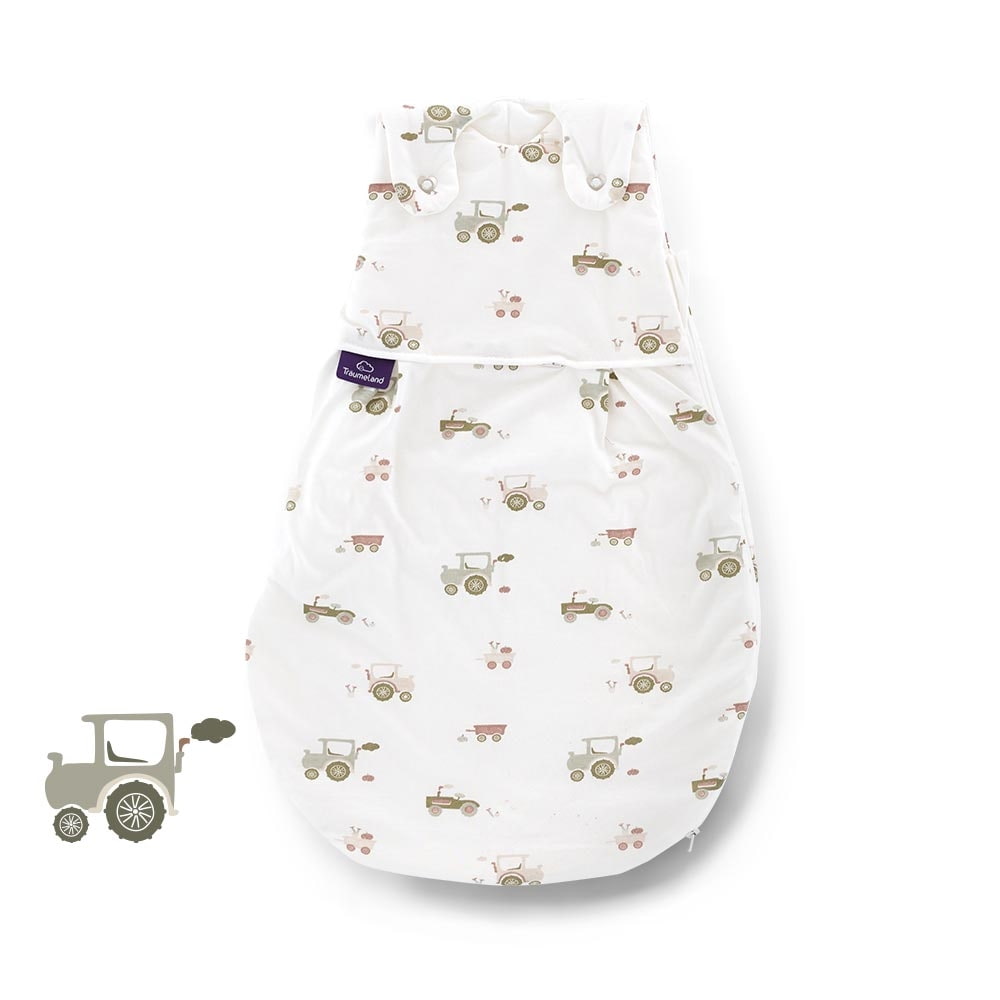 Ganzjahres-Schlafsack LIEBMICH Little Farm grün
