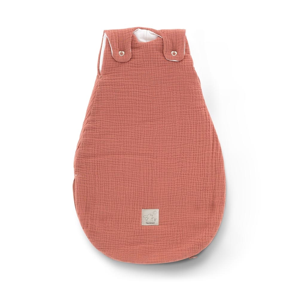 Ganzjahres-Schlafsack Baumwoll-Musselin aprikose