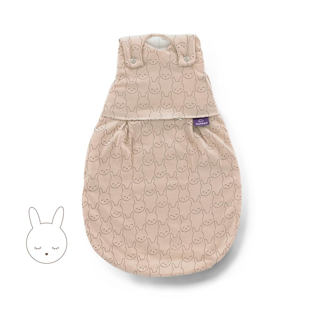 Ganzjahres-Schlafsack LIEBMICH Kuschelhase beige