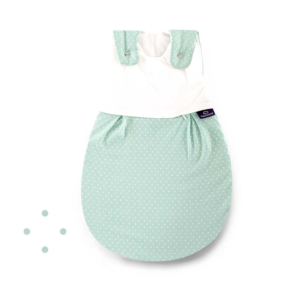 Ganzjahres-Schlafsack LIEBMICH Pünktchen mint