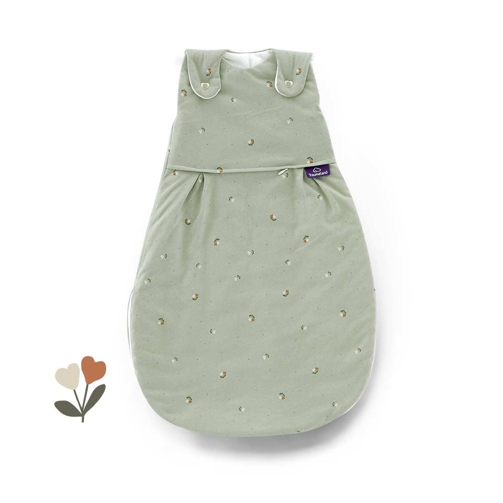 Ganzjahres-Schlafsack LIEBMICH Fiore grün