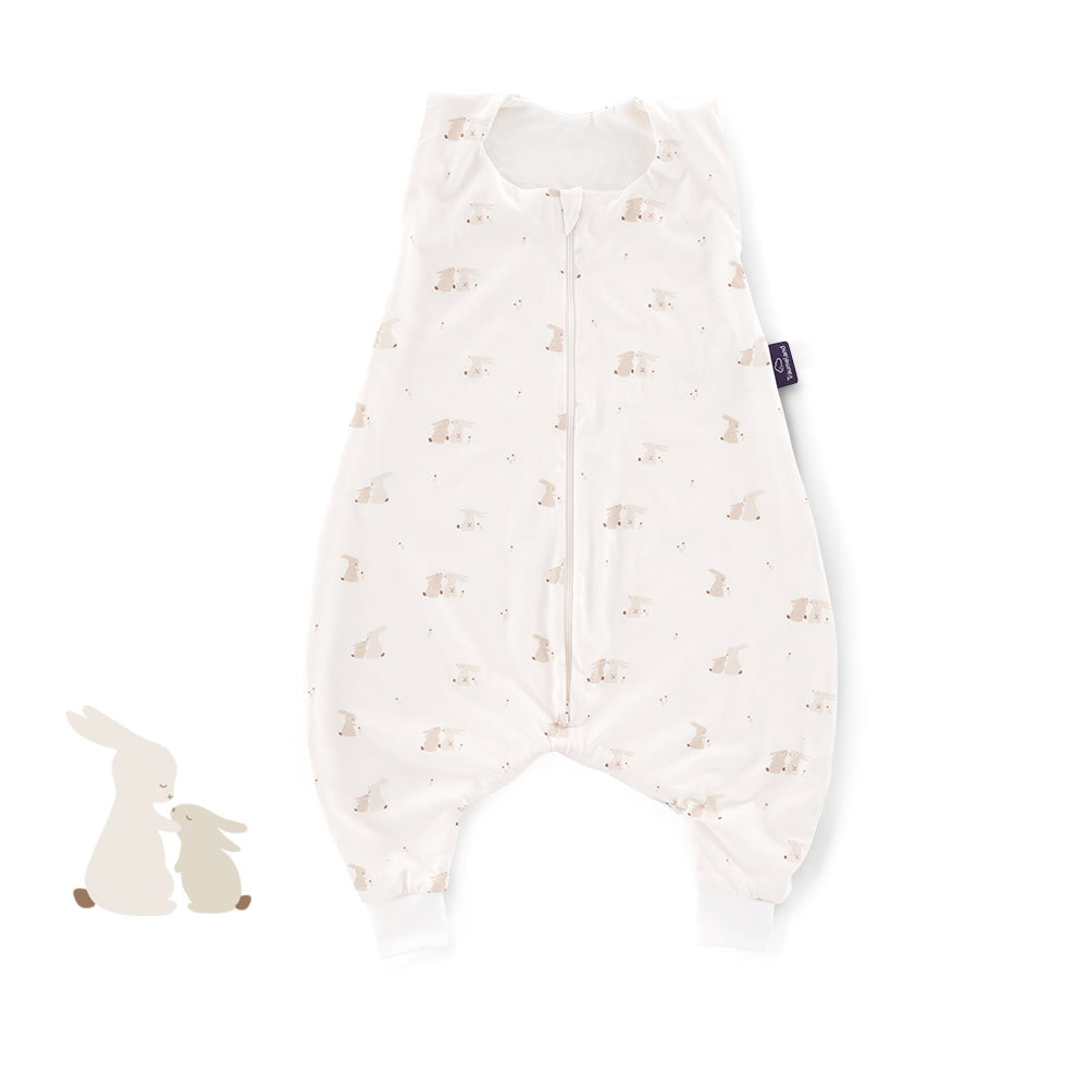 Saco de dormir de verano con piernas TO GO Conejo Saltarín beige