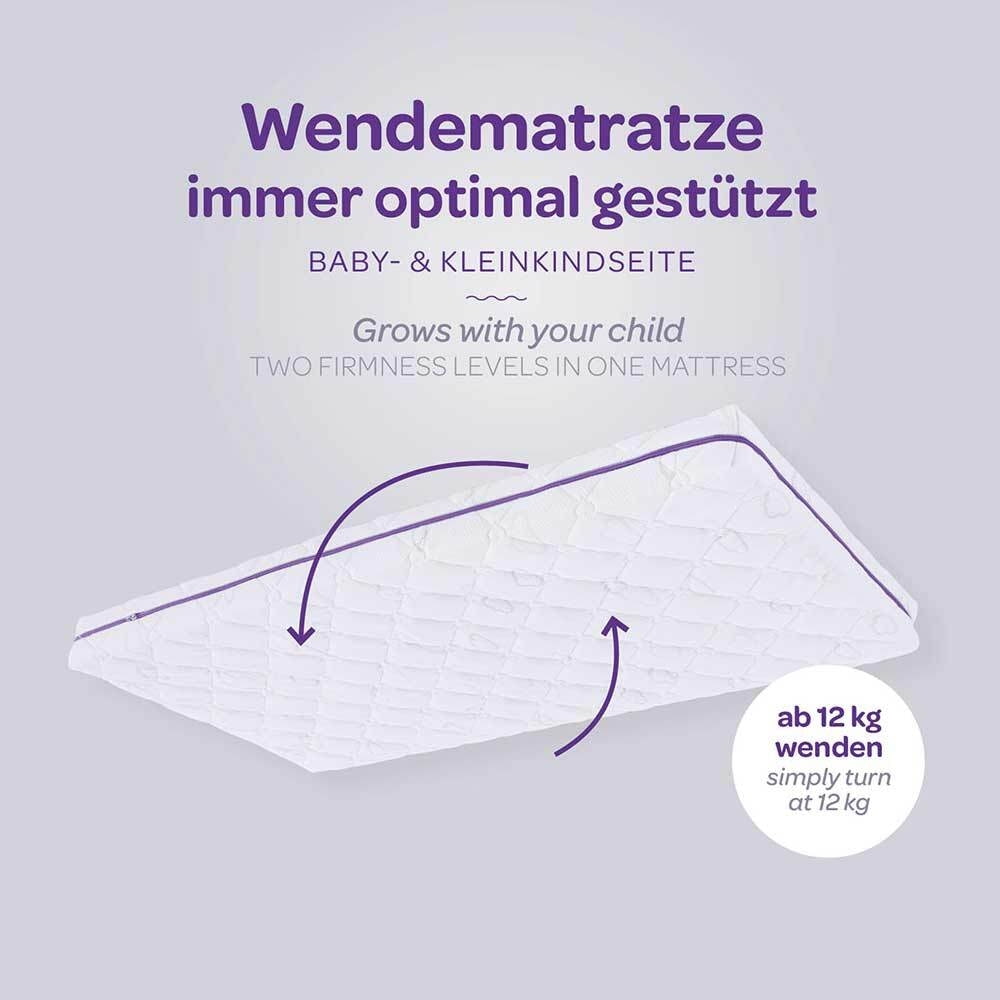 Babymatratze - Wendematratze für optimale Stütze
