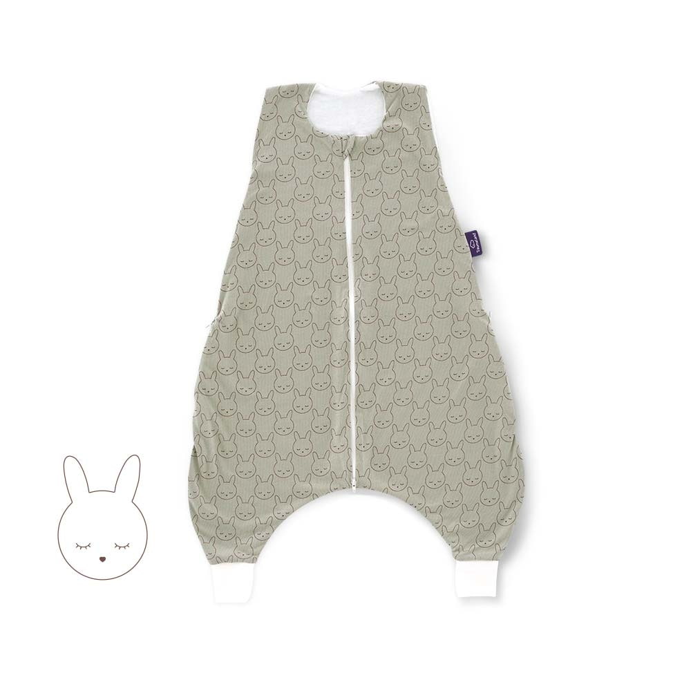 Saco de dormir de verano con piernas TO GO Conejito verde