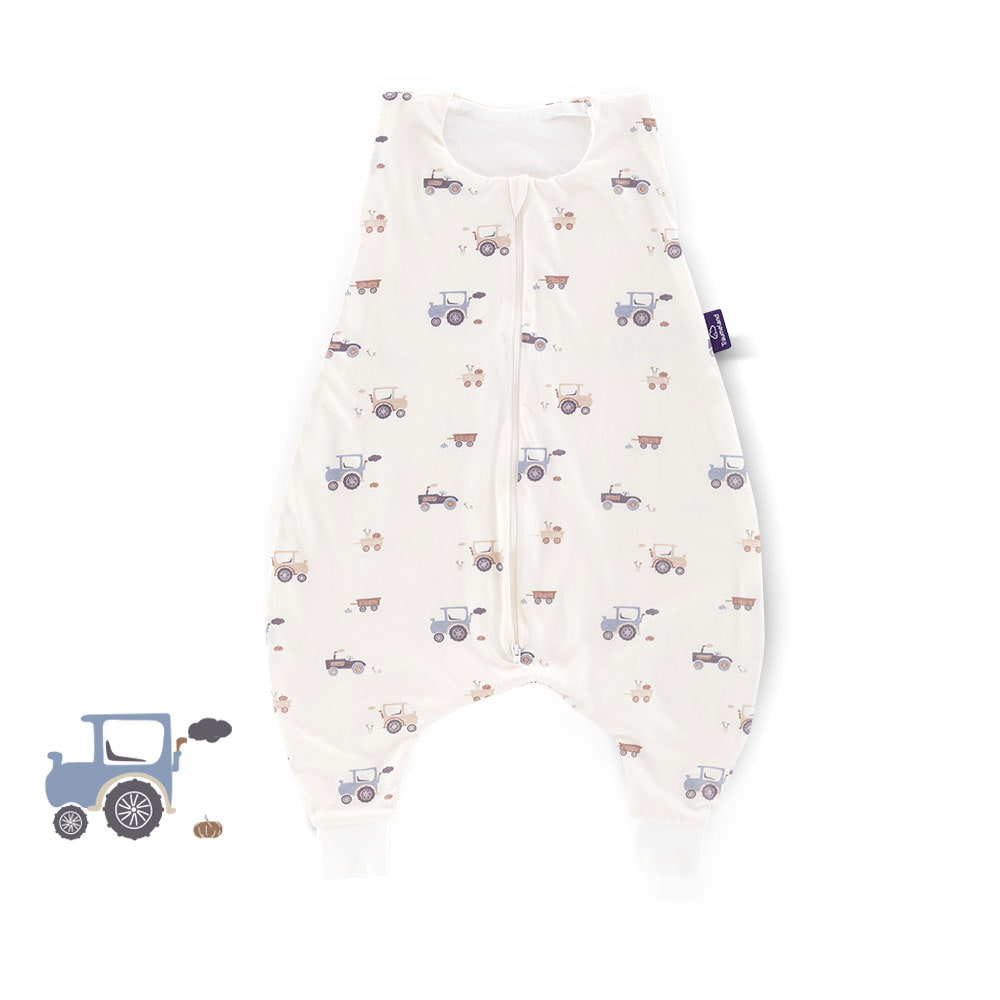 Saco de dormir para todo el año con piernas TO GO Granja azul