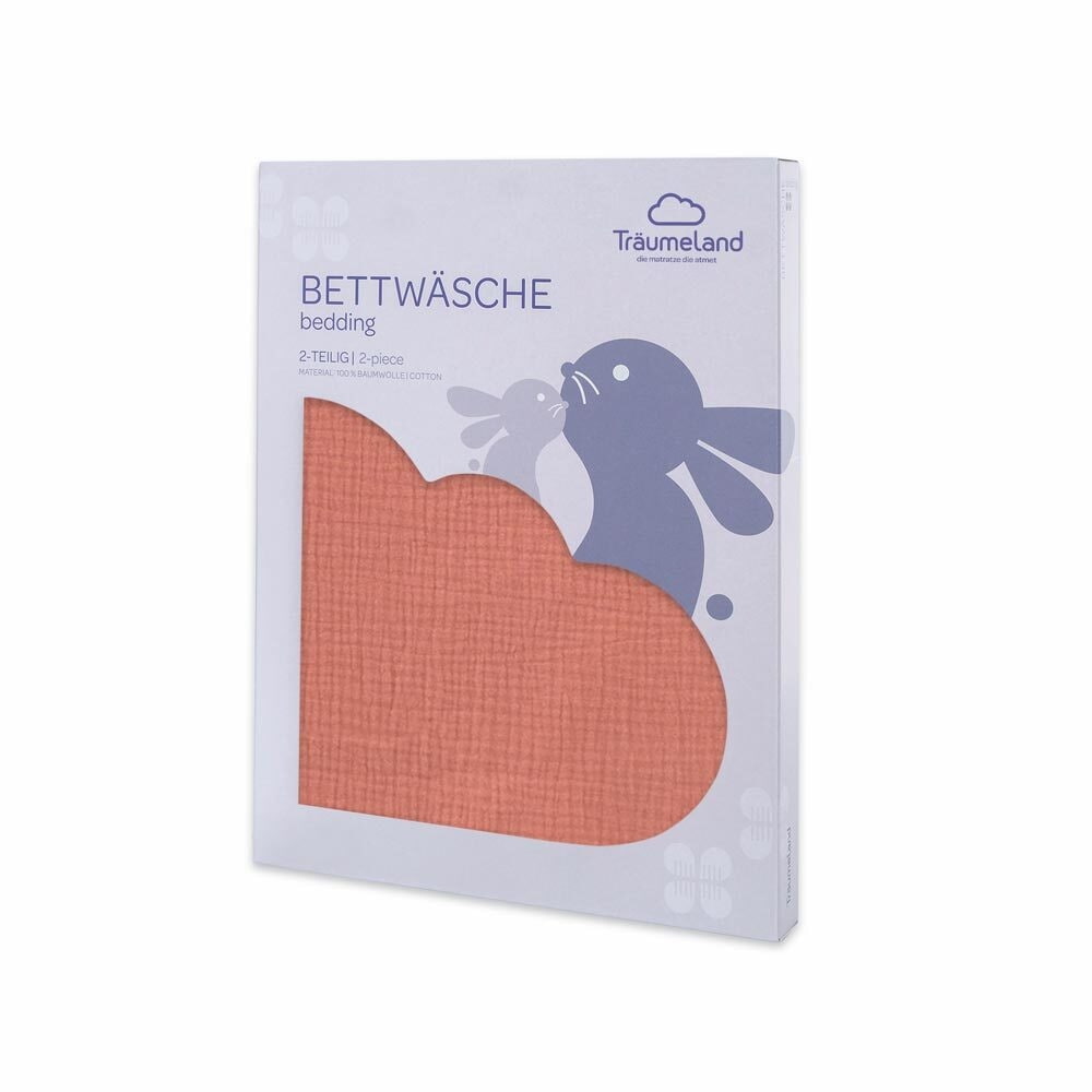 Bettwäsche Musselin aprikose