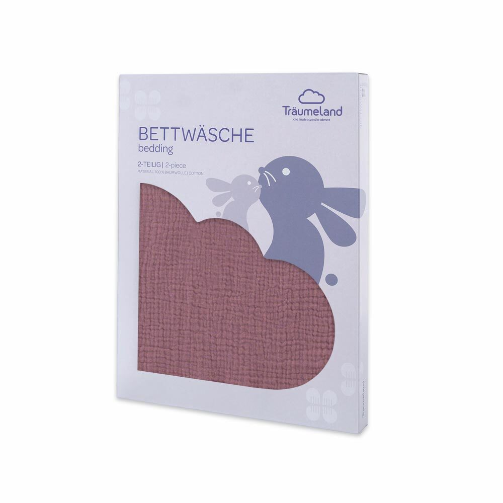 Bettwäsche Musselin pflaume verpackt