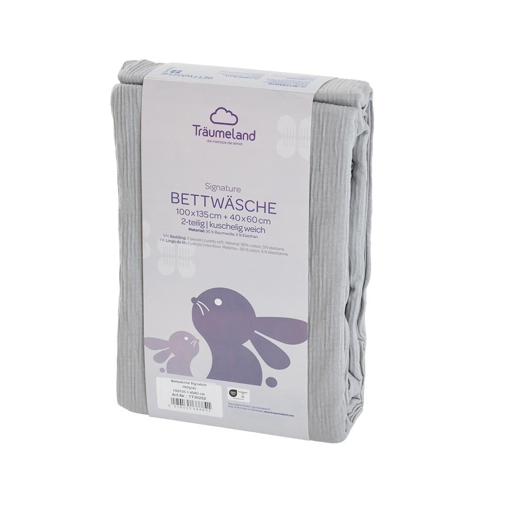 Verpackung Bettwäsche Signature hellgrau