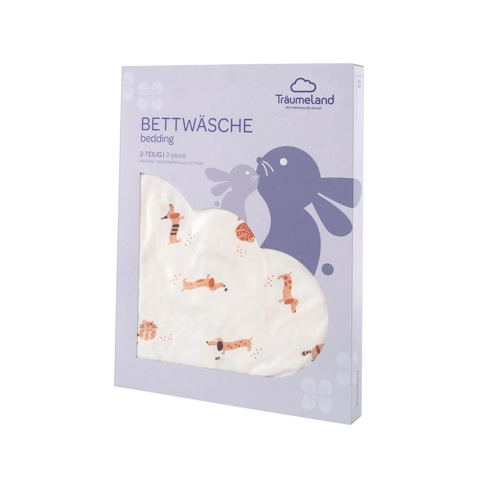 Träumeland Bettwäsche cats&dogs verpackt