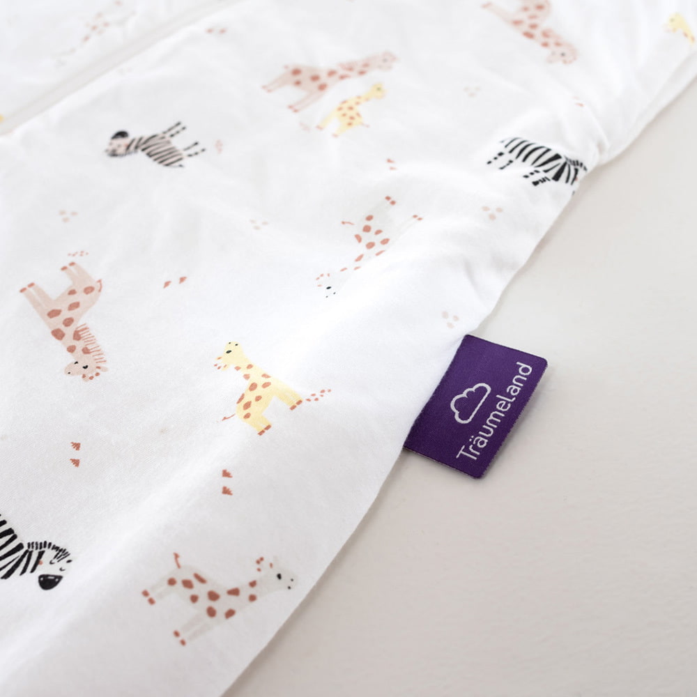 Schlafsack mit Beinen Detail Etikett Safari Design