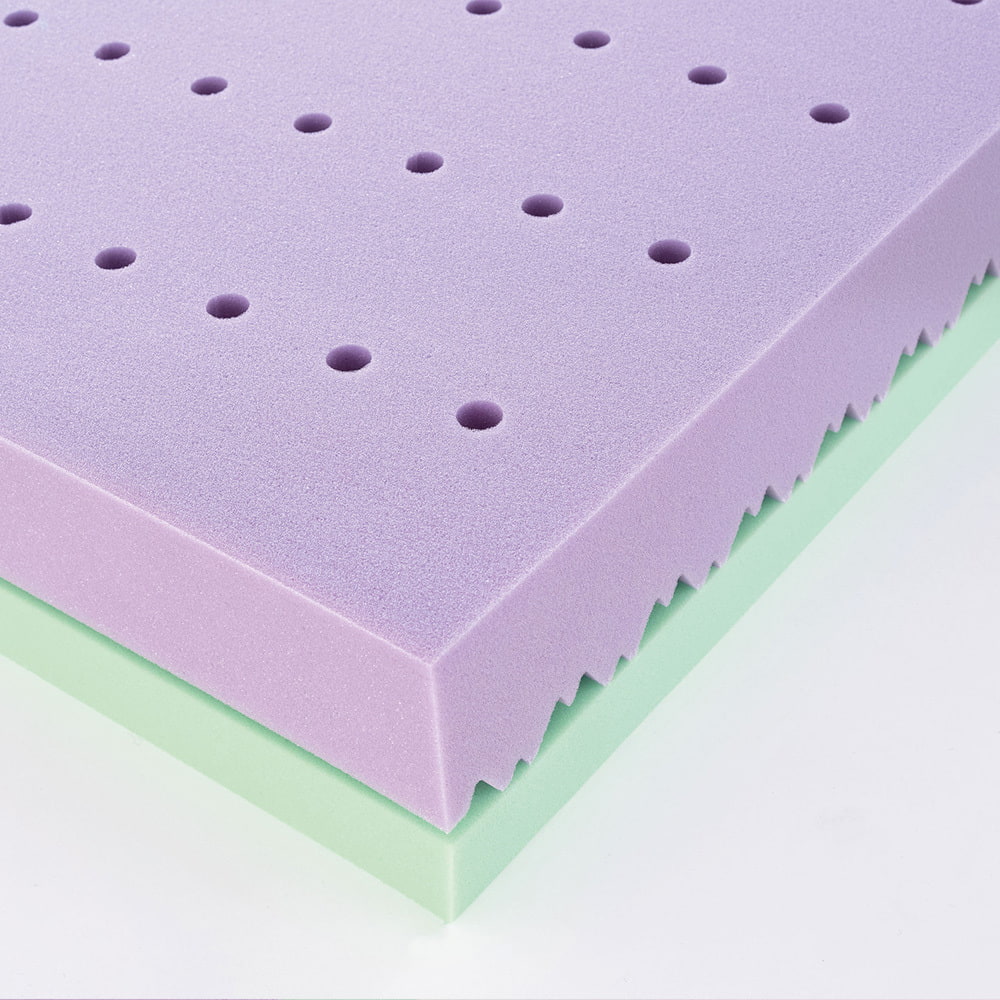 Matratze für das Bodenbett Morgenhimmel - Detail Belüftung