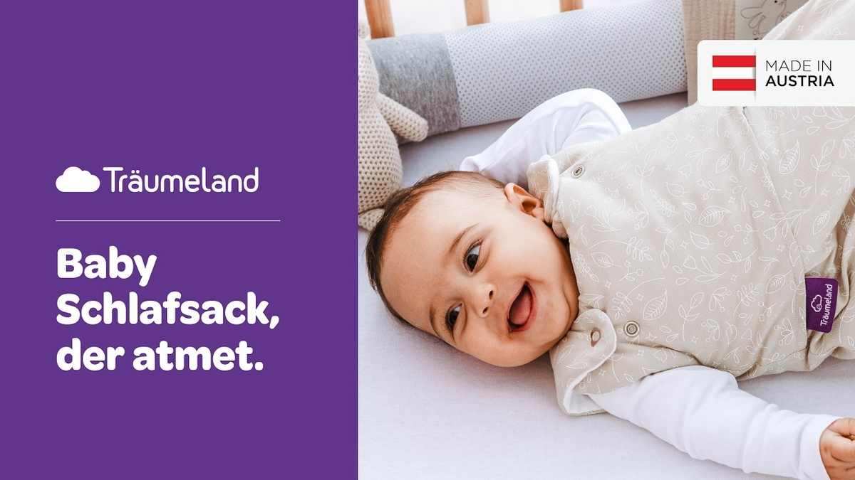 Träumeland Baby Schlafsack LIEBMICH - der Schlafsack, der atmet Träumeland Baby Schlafsack LIEBMICH - der Schlafsack, der atmet
