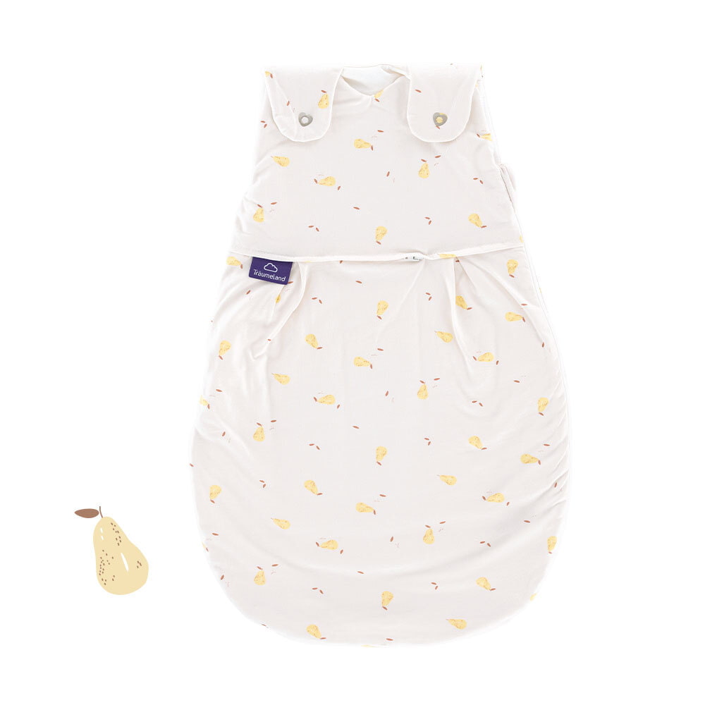 Schlafsack Baby mit gelben Birnen