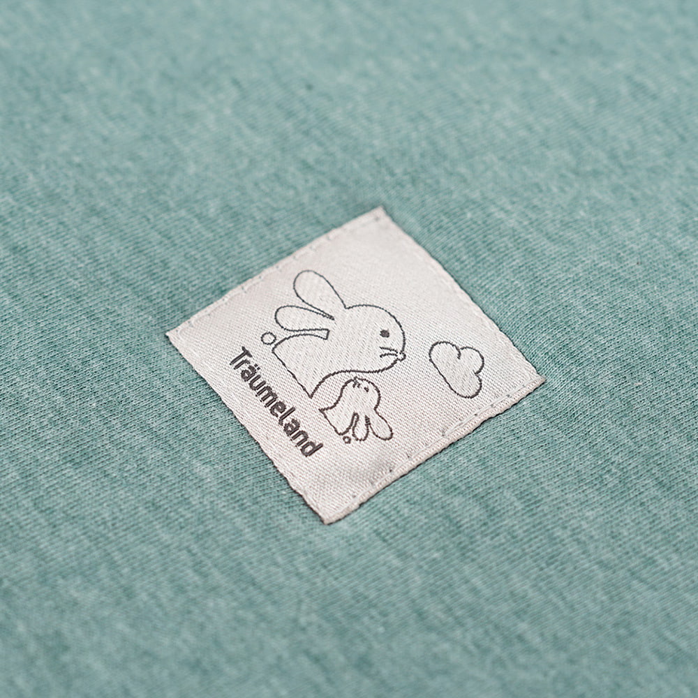 Etikett Schlafsack Baby grün