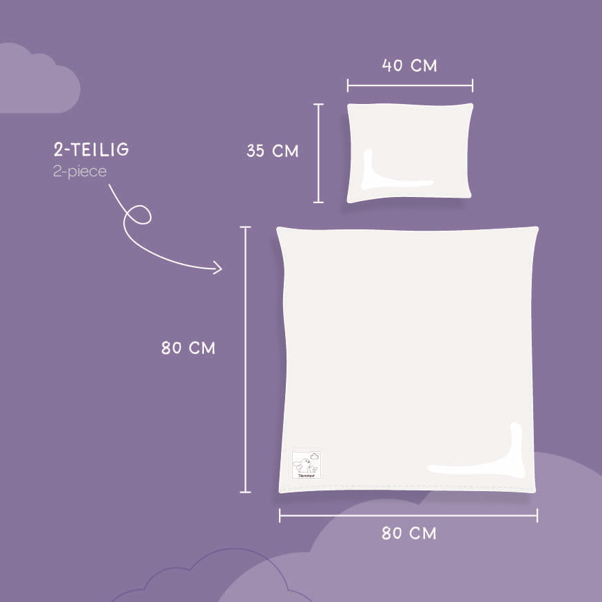 Dimensions of Baby Bedding, Beige, Meiert 