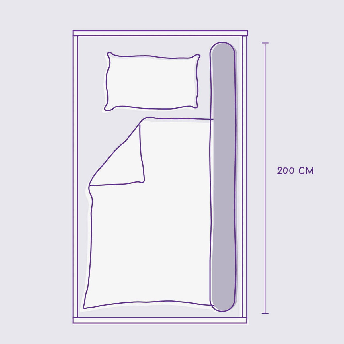 Bettschlange XL Bodenbett 200 cm