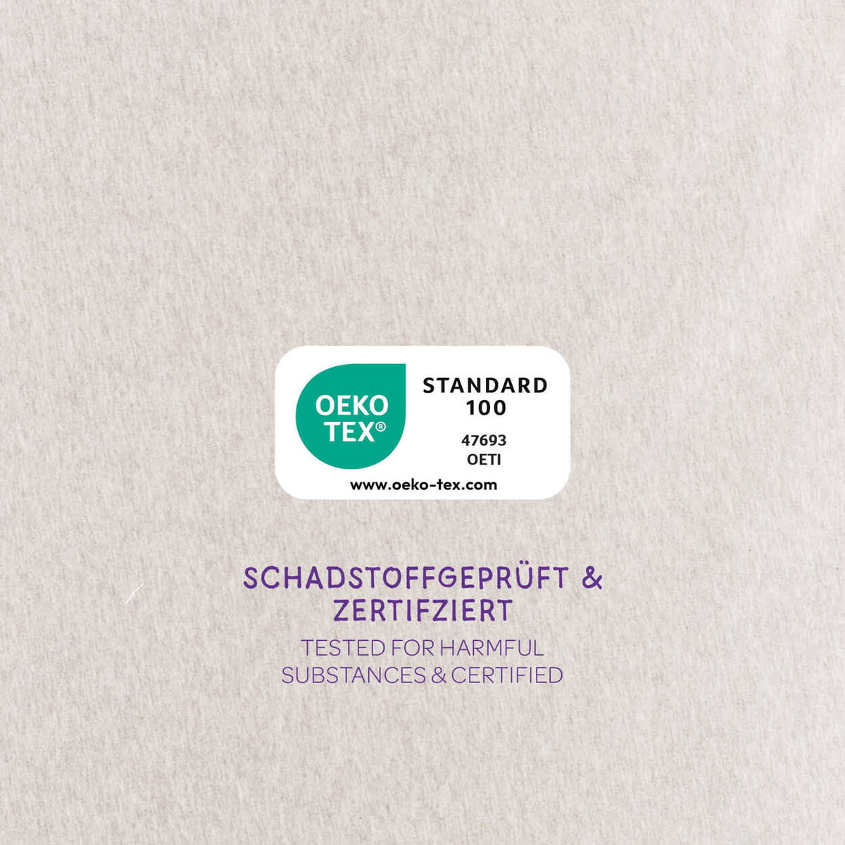 Bettschlange XL beige meliert OEKO TEX