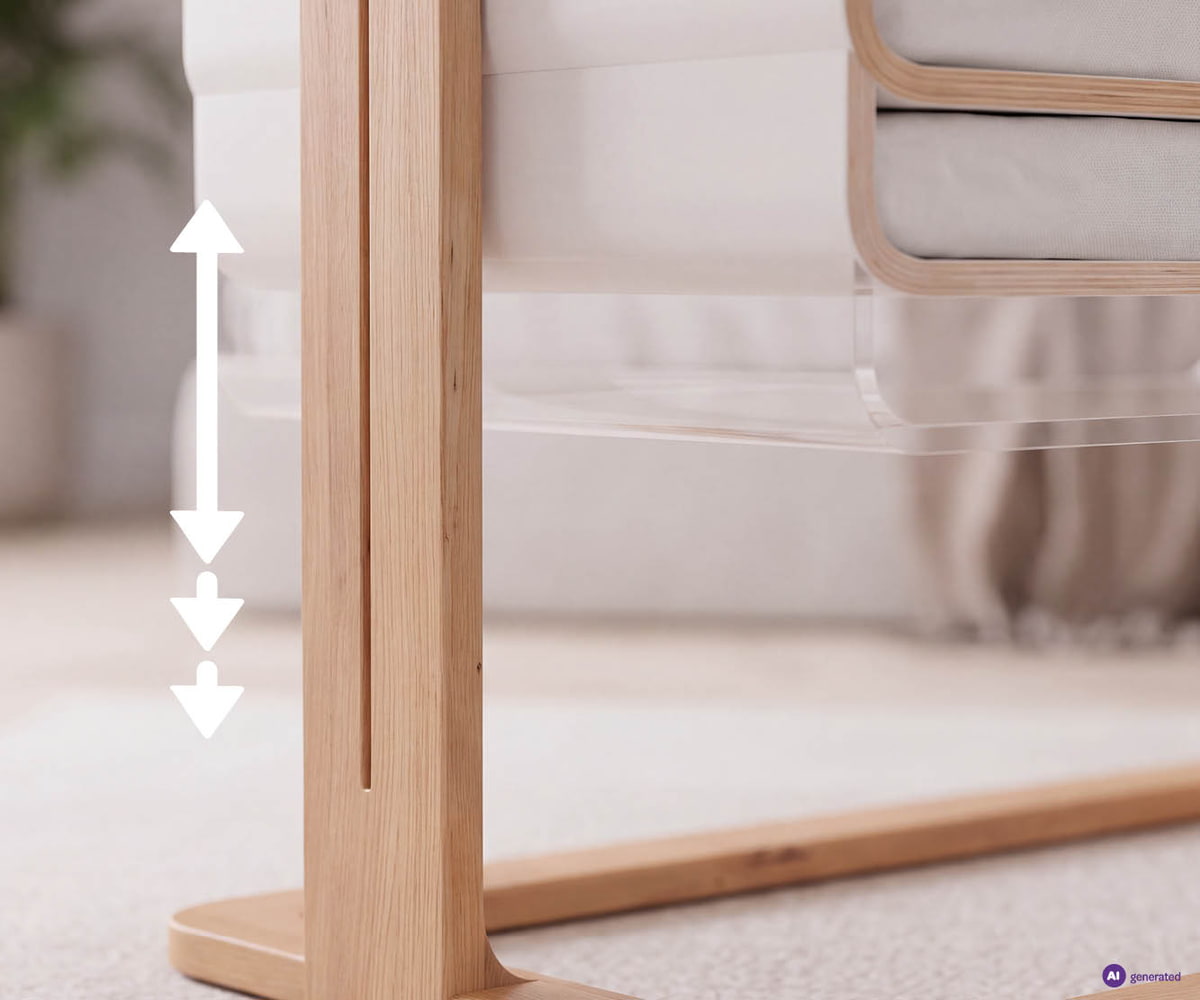 Höhenverstellbares Beistellbett
