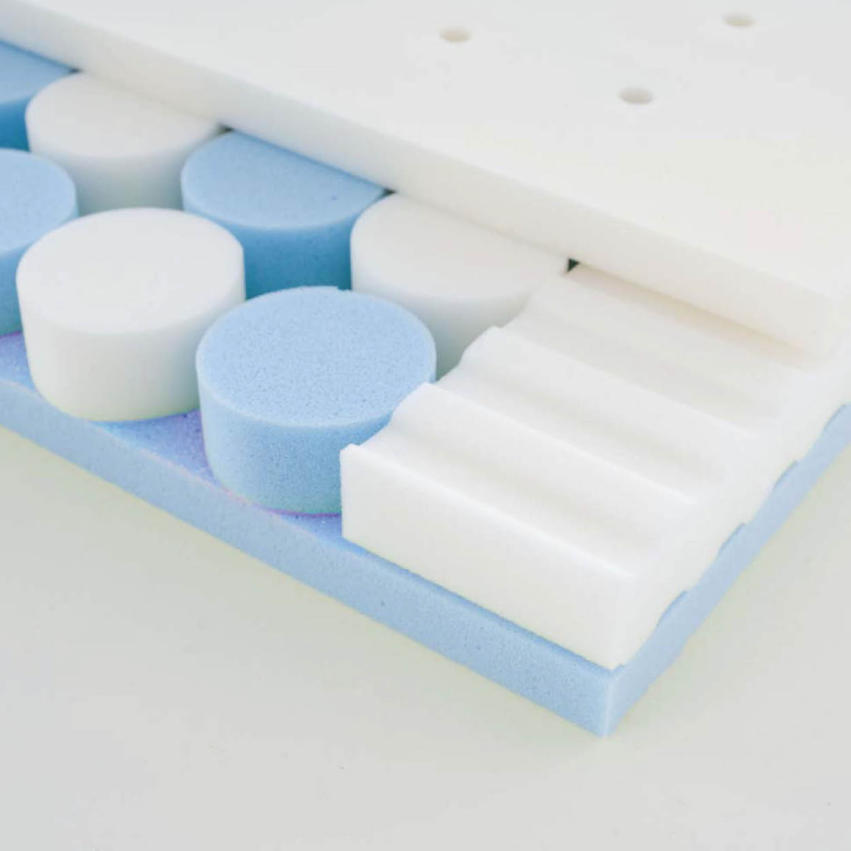 Colchón de espuma fría con almohadillas de confort 3D