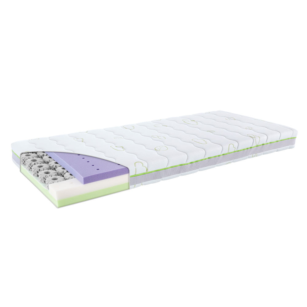 Octasmart XL children's and youth mattress with ventilated, free-standing 3D comfort pads