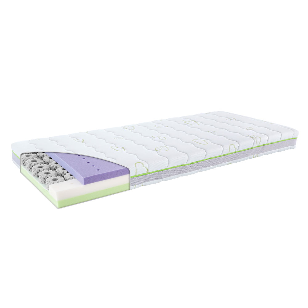 Octasmart XL children's and youth mattress with ventilated, free-standing 3D comfort pads